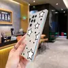 Funda Transparente Simple de Estrellas Negras y Blancas Tres Estrellas para Teléfono Adecuada para S22Ultra Funda Fina Suave Cubierta Protectora Venta al por Mayor