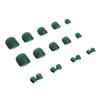 Pegatinas para uñas de pies con acabado verde esmeralda, ideales para usar al por mayor, parches de uñas extraíbles y esmerilado.