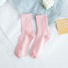 Calcetines para Mujer Primavera y Verano Calcetines Apilados Delgados Dopamina Moda Exterior Trendy a Juego Zapatos Torre Calcetines Altos de Tubo Medio de Goma