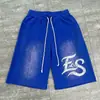 Jeans de Pierna Ancha con Salpicaduras Pintados a Medida para Hombre Jeans de Pierna Ancha con Múltiples Bolsillos Estilo Graffiti para Hombre Jeans para Hombre de Marca Trendy Americana