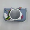 Cámara Infantil Funda Protectora de Dibujos Animados Cámara Pequeña Cubierta de Silicona Anticaída con Correa para el Cuello Mini Foto Carcasa Blanda de Goma