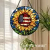 Atrapasol de Vidrio de Colores Girasol Sunshine para Colgar - Nuevo Producto Transfronterizo