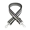 Nueva correa de hombro ancha de 3,8 cm con doble línea plateada, ajustable, de repuesto, para bolso de mujer, accesorios.