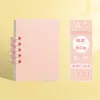 Mini Cuaderno de Bolsillo A7, Cuaderno de Hojas Sueltas, Especialmente Diseñado para Estudiantes de Secundaria y Preparatoria, Cuaderno de Vocabulario en Inglés de Alta Calidad