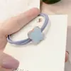 Anillo para el cabello lindo azul claro estilo japonés y coreano Corazón de niña Lazo de amor Cuerda para la cabeza Lazo de perlas Goma elástica Cuerda para el cabello