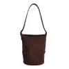 2026 Nuevo Bolso Cubo Color Macarrón para Mujer, Bolso de Hombro Simple y Versátil, Bolso Cruzado de Gama Alta, Bolso de Mano de Lujo Ligero