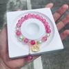 Pulsera de Mariposa de Cristal Ojo de Gato Douyin para Mujer Diseño Nicho Ins Pulsera Luz de Luna Gris Pulsera DIY Regalo para Estudiante