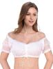 Ropa Oktoberfest Camisa de Mujer Ropa Ding Dong Camisa Blanca Camisa sin Tirantes Camisa de Manga Corta