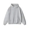 Moletom com capuz de cor sólida para outono e inverno, jaqueta casual solta estilo Hong Kong, blusa de moletom versátil para casais, moderno em branco e preto