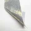 Tela satinada plisada con estampado de lámina dorada en toda la superficie, lavada para ser suave y brillante, arrugada para ropa deportiva de moda y vestuario escénico