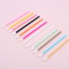 Brocha labial desechable portátil brocha para labios sombra de ojos lápiz labial brillo labial mango hueco brocha para labios pelo de nailon brocha labial pequeña herramientas de belleza