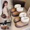 Botas de Algodón para Niñas 2025 Invierno Nuevas Botas Casuales Cálidas de Terciopelo para Niños Botas Cortas de Cachemira Antideslizantes para Niños para Exteriores
