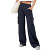 Pantalonas Longas Esportivas Casuais para Trabalho de Cor Sólida Versátil com Cordão, Estilo Novo Outono e Inverno, Site Independente Transfronteiriço Amazon, TikTok Europeu e Americano