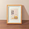 Caligrafia funciona com caligrafia e caligrafia de caracteres chineses Ping An Joy Moldura de foto Mesa para pendurar na parede Ornamentos A4 montados em chinês de alta qualidade de 8 polegadas 6