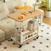 Mesa de Cabeceira Móvel, Mesa de Computador Ajustável, Mesa Pequena Simples para Uso Doméstico, Adequada para Quarto, Dormitório e Mesa de Estudo para Estudantes