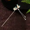 Horquilla Antigua de Flor para el Cabello Borla Accesorios para el Cabello Nuevo Estilo Chino Horquilla para el Cabello Accesorios Hanfu Tocados Horquilla de Alta Gama para el Cabello Venta al por Mayor