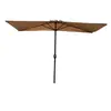 Sombrilla Exterior 2.7X 1.5m, Media Sombrilla de Pared, Sombrilla de Patio, Sombrilla para Terraza de Balcón, Sombrilla Rectangular Engrosada de Primer Piso