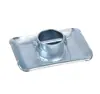 Placa de Pie para Gato de Remolque, Extensión de Gato de Remolque Desmontable Capacidad de 3000 Lbs con Base de Pin para Remolque de Barco, Autocaravana de Marco A