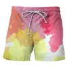 Pantalones Cortos de Ocio Populares de Verano Transfronterizos para Viajes, Vacaciones, Playa, Mar con Estampado Digital 3D