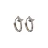 Pendientes texturizados de diseño original para hombre, Clips para orejas irregulares para mujer, Diseño de nicho moderno con un toque de alta gama