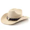 Chapéu de Cowboy Western Clássico de Camurça para Homens e Mulheres, Chapéu para Viagem ao Ar Livre, Chapéu Estilo Étnico com Aba Enrolada, Chapéu de Feltro