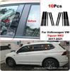 Aplicável a Volkswagen Touran Touran Tiguan L 15-23 decoração de janela de carro moldura de porta preto brilhante adesivo de pilar central