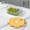 Lonchera con Compartimentos para Frutas, Lonchera Reductora de Grasa para Ensaladas, Caja Portátil para Picnic al Aire Libre, Lonchera Apta para Microondas