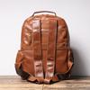 Mochila de Cuero Retro Europea y Americana para Hombre Cuero Curtido Vegetal Mochila de Viaje Gran Capacidad Bolsa para Computadora Bolsa de Piel de Vaca