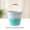 Balde de Flores Vintage Antigo Florido Vaso de Lata Estilo Americano Vaso de Ferro Forjado Vaso de Flores Floricultura Ornamento de Flores