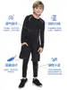 Roupas Infantis de Secagem Rápida, Macacão de Esqui com Forro de Lã, Conjunto de Equipamentos de Inverno, Roupa Íntima Térmica para Meninos Mais Velhos