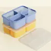 Caixa de Sopa Congelada Nova Transfronteiriça Caixa de Gelo Super Grande Grau Alimentício 2 Furos 4 Furos Molde de Caixa de Gelo de Silicone Caixa Congeladora de Alimento Suplementar de Silicone