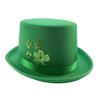 Tejido de Punto Compuesto Eva Sombrero Alto St Irlandés. Sombrero Alto Verde del Día de San Patricio Sombrero Decorativo de Trébol