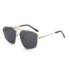 Gafas de Sol Metálicas de Lente Única Irregulares Transfronterizas para Hombre Gafas de Sol para Mujer Protección UV Gafas de Sol