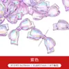 Acrílico Transparente Colorido con Agujero Pasante Accesorios de Lazo DIY Pulsera Hecha a Mano Collar Anillo Accesorios para Joyería Venta al por Mayor