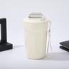 Taza de Café Octagonal de Acero Inoxidable 316 de Alto Valor Estético, Taza Térmica Simple y Conveniente, Taza Portátil para Parejas con Correa, Vaso de Refresco