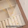 2026 Nuevo Collar de Acero de Titanio para Mujer, Cadena Larga de Suéter de Moda de Nicho de Lujo Ligero de Gama Alta para Otoño e Invierno, Joyería de Acero Inoxidable