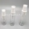 Botella atomizadora transparente de 10 ml con cuchara, botella atomizadora hidratante, para viaje, PET transparente