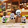 Figura de Dibujos Animados de Moda Estilo Chino Tema de Flores Panda Caja Sorpresa Adorno de Escritorio Creativo de Moda Souvenir Popular para Turistas