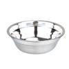 Olla para Sopa de Acero Inoxidable para el Hogar para Batir Huevos y Lavar Olla para Comida de Comedor Olla Pequeña de Dados de Cocina Olla Multiusos para Lavar Verduras