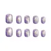 Estrella Humo Morado Ojo de Gato Textura de Alta Gama Elegante Estilo Girly Estilo Hermana Real Manicura Estilo Corto 30-t Manicura Portátil