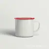 Tazón de Esmalte con Tapa Engrosada, Taza de Té de Hierro Tradicional Doble Felicidad Roja, Vaso para Comida Rápida, Vaso para Fideos Instantáneos con Palillos, Vaso para Barbacoa, Tazón para Fideos Instantáneos