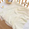 Gaze de Algodão Puro Swaddle de Bebê Estampa de Desenho Pano de Enrolar Recém-Nascido Fino Respirável Manta de Receber Lençol de Swaddle Classe A para Bebê