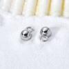 Colgante de joyería de viento frío simple acero inoxidable mini cuentas de guisante collar de cuentas redondas pulsera colgante fábrica al por mayor