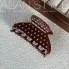 Pinza de garra de acetato estilo coreano Alan, tamaño mediano clásico, para peinados semi-recogidos, accesorio para el cabello tipo pinza de tiburón elegante y exquisito para la parte trasera de la cabeza