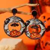 Transfronterizo Nuevo Acrílico Impresión a Color Boo Calabaza Calavera Personalizado Creativo Halloween Pendientes Pendientes