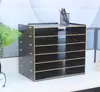 Portadocumentos de Escritorio Estante para Archivos Organizador Multicapa A3 8k Caja de Almacenamiento para Oficina Caja para Documentos Estantería para Estudiantes A4