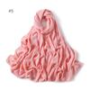 Bufanda de chifón burbuja de color sólido de tela nueva transfronteriza de AliExpress bufanda bufanda una generación de bufanda para cubrir el cabello