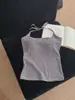 Nova Camisola de Gola Halter com Bojo para Mulheres, Top Tubinho Sexy para Usar em Camadas ou Sozinho, Design Deslumbrante, Top V Nicho