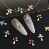 Accesorios Populares Transfronterizos para Uñas DIY: Cruz Chrome Hearts, Pedrería Suelta Brillante 3D, Pedrería Decorativa de Aleación en Forma de Corazón