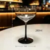 Copas de cóctel de cristal, copas de vino, copas de martini, copas de champán, cristalería de estilo creativo de lujo ligero